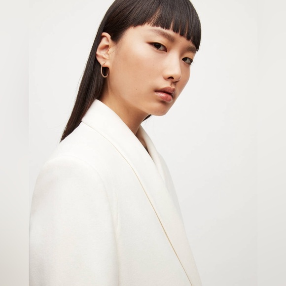 AllSaints ~ Lalia Wool-Cashmere Blend Blazer in off white - Picture 7 of 10